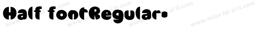 Half fontRegular字体转换